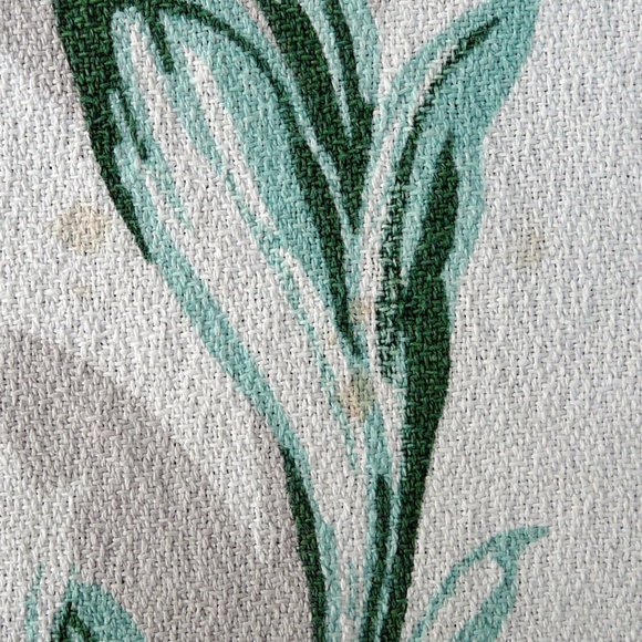 Vintage Barkcloth drapes / curtains; 34" x 73", 2 pieces - Picture 6 of 9